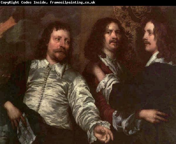DOBSON, William The Painter with Sir Charles Cottrell and Sir Balthasar Gerbier dfg